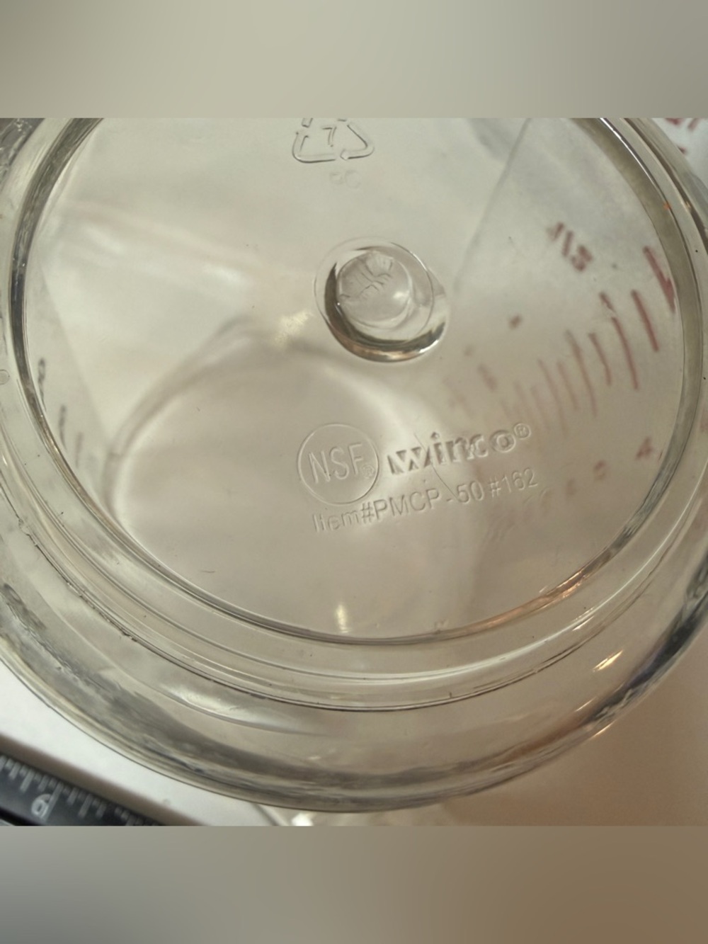 5pc Clear stackable Plastic Measuring Cup Set - Transparent - Picture 14 of 15